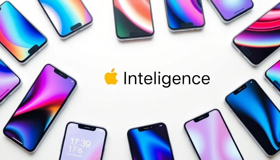 Apple Local AI Models on modern smartphones, displaying apps and features.