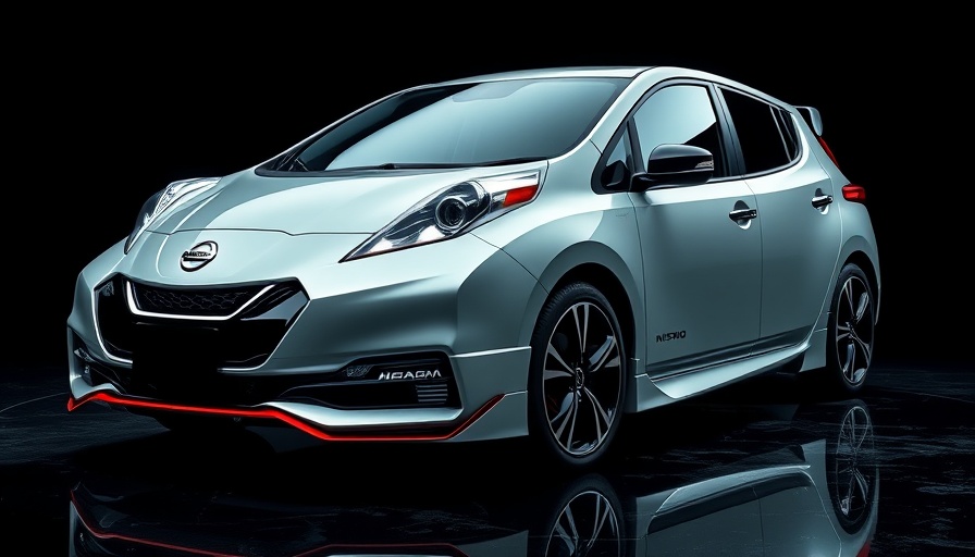 Nissan Leaf Nismo in a sleek studio environment.