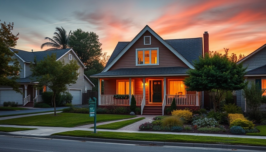 Suburban home at sunset illustrating home pricing considerations.