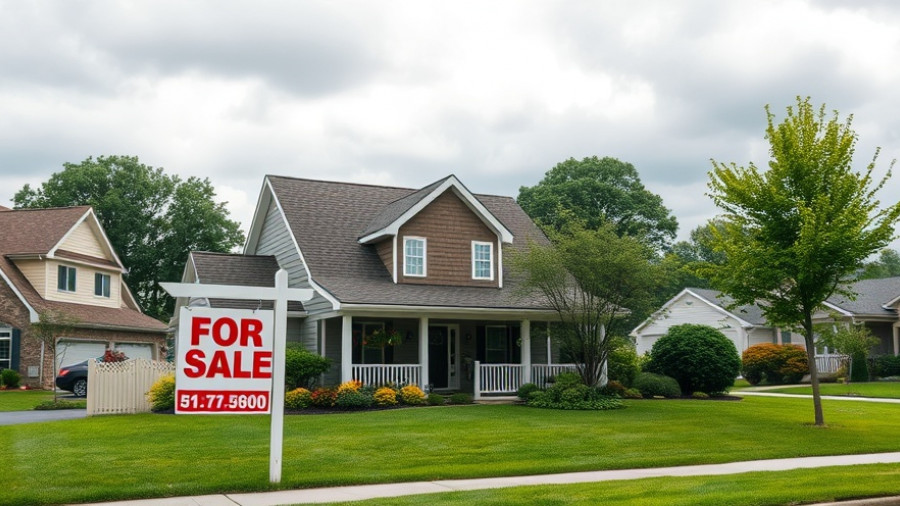 Elegant suburban house with 'For Sale' sign related to Rocket Mortgage Loan Limits.