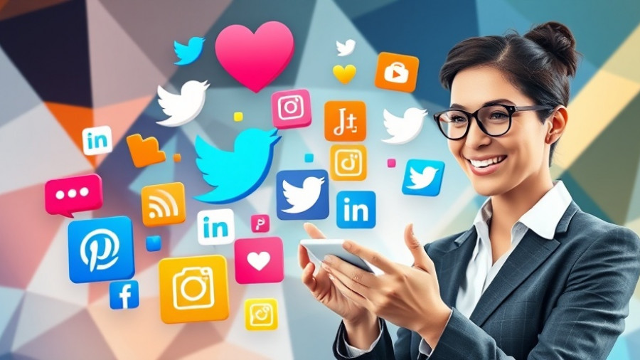 Vibrant real estate social media content with business theme.