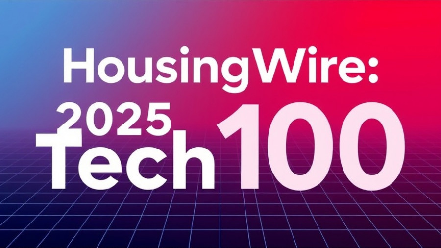 2026 Tech100 Awards Nominations banner with grid and gradient.