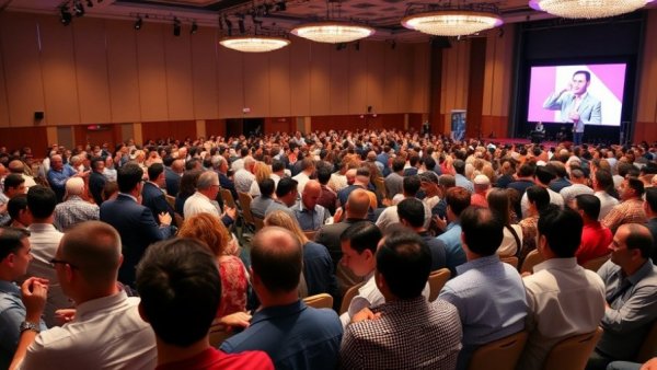 National Association of Realtors event collage with speakers and audience.