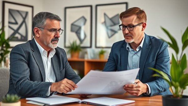 Military veteran and consultant discussing VA Loan myths in home office.