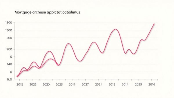 December housing demand trends in line graph showing mortgage applications.