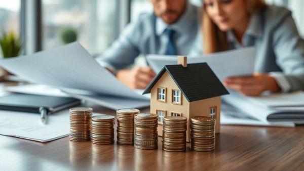 Streamline homebuying financial journey with miniature house and coins.