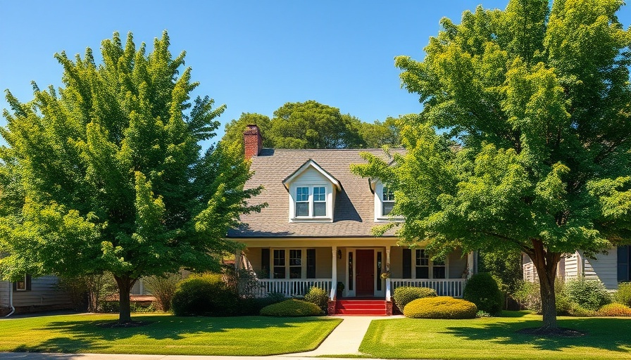 Charming house under blue sky, perfect for strong offer tips.