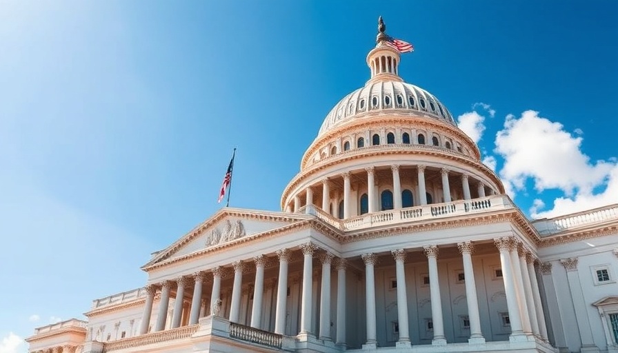 U.S. Capitol with dome and flag, representing National Flood Insurance Program.