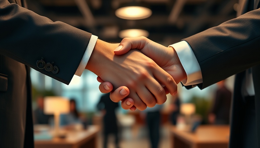 Two people shaking hands in a business setting related to Real Estate News.