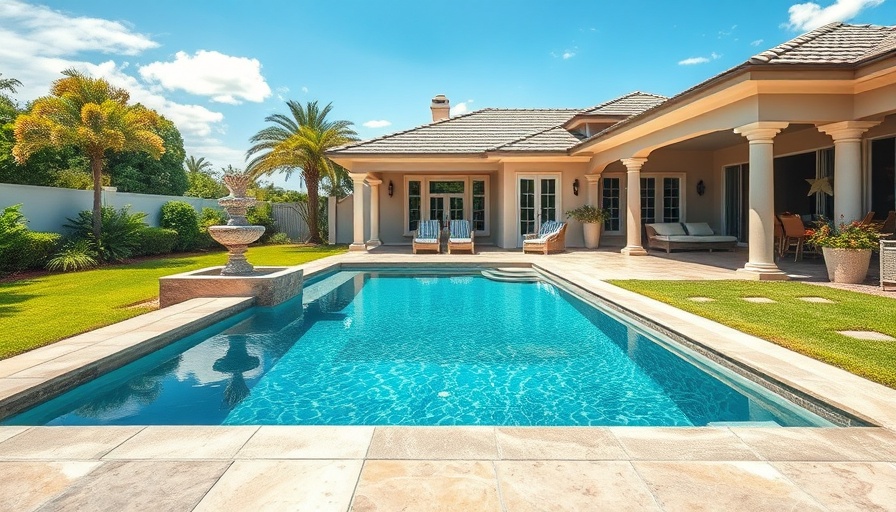 Spacious backyard pool area illustrating assessed value vs market value.