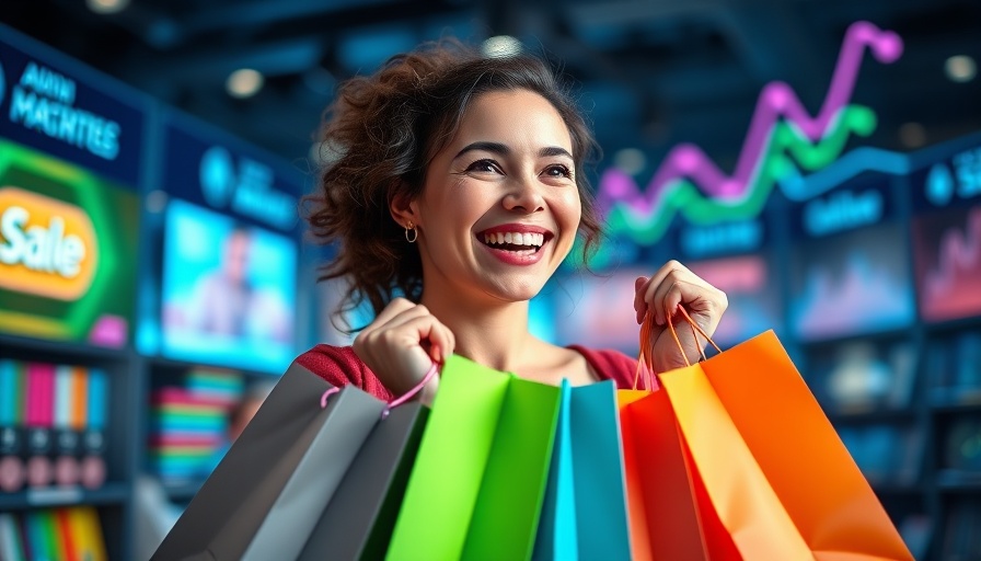 Woman with shopping bags symbolizing TikTok sales growth.
