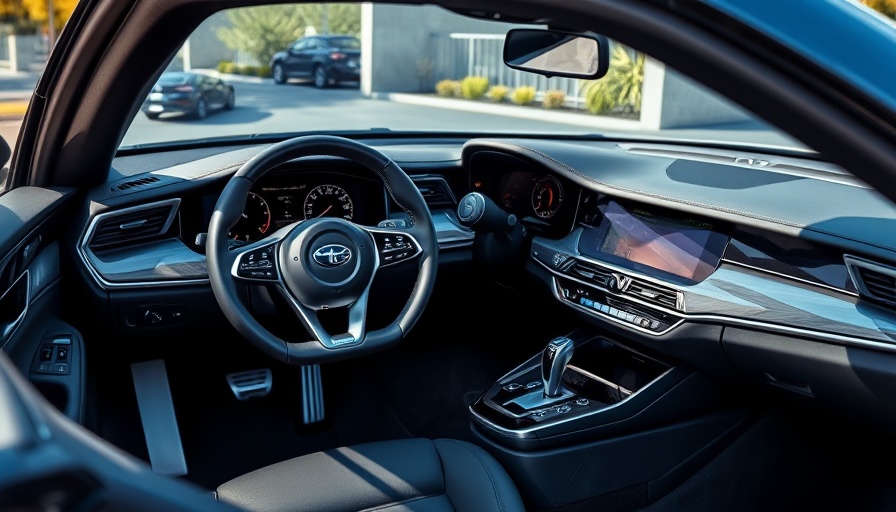 Mazda car interior with modern audio features, high-tech display.