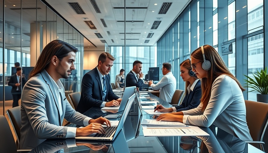 Tech-Driven Marketing in Luxury Real Estate with professionals in a modern office