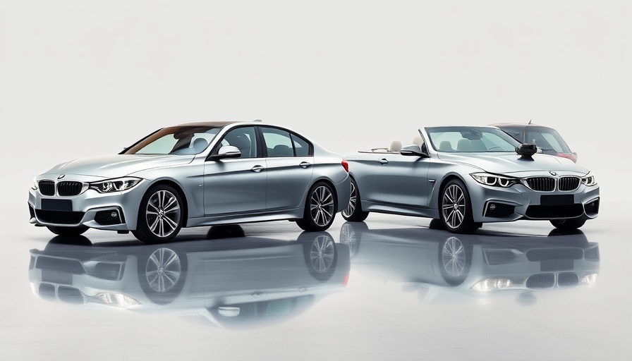 BMW 3 Series 50th Anniversary Special Edition, classic and modern models.