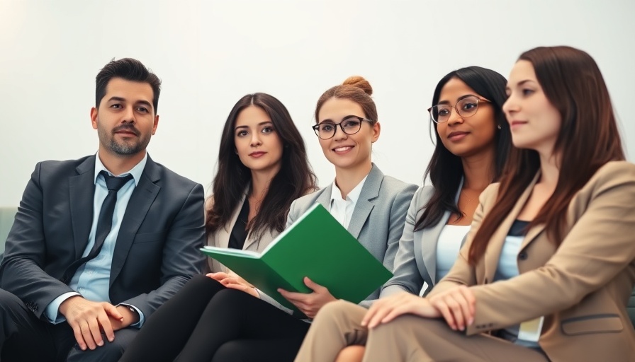 Professionals seated, waiting room business attire, Mortgage rates plummet 2025