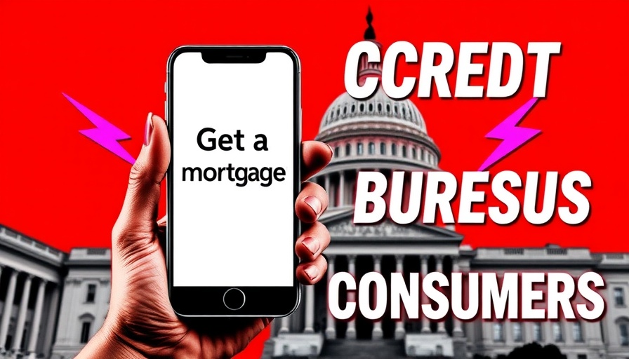 Mortgage Trigger Leads Ban concept, smartphone and Capitol imagery.