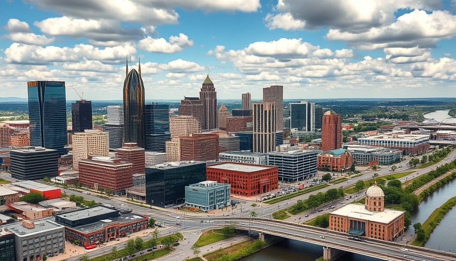 Aerial view of Nashville's newest listings, vibrant cityscape.