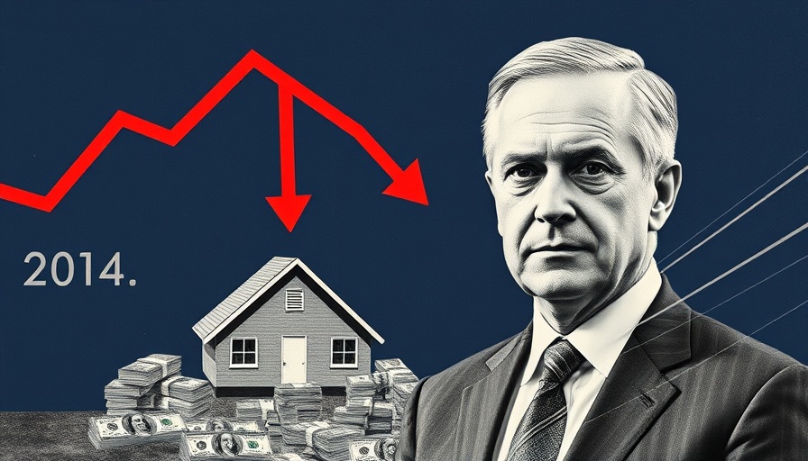 Collage on Trump housing emergency declaration: house with money and portrait.