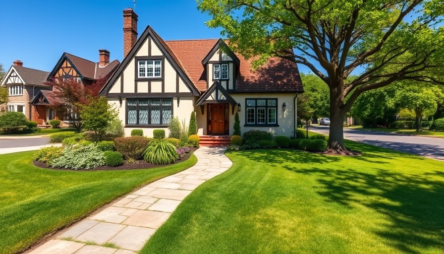 Tudor-style house with garden - tips on how to make an offer on a house.