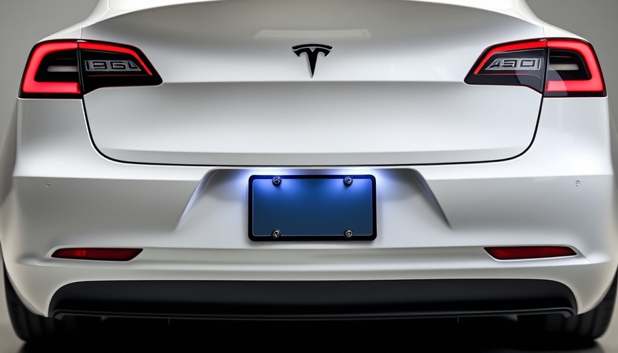 White Tesla Model 3 rear close-up illustrating EPA emissions topic.