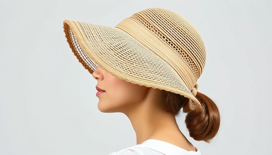 Straw visor hat for summer sun protection.