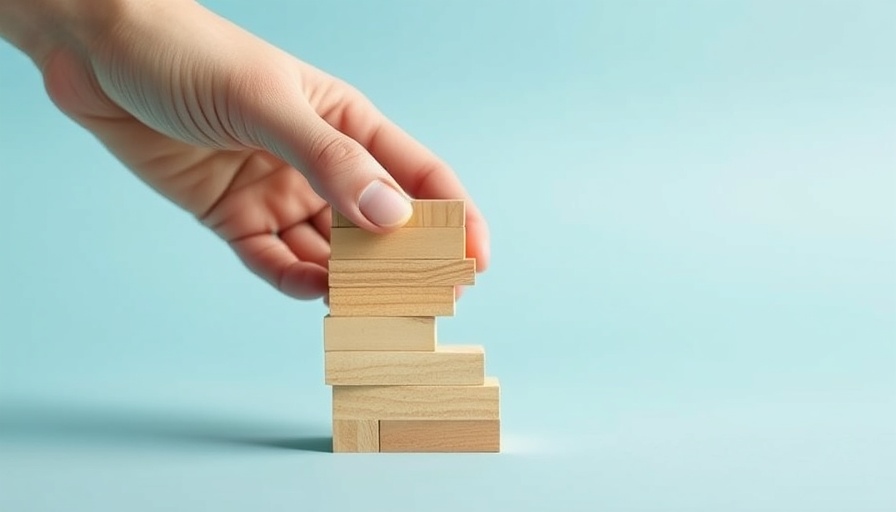 Stacking wooden blocks symbolizing financial planning steps.