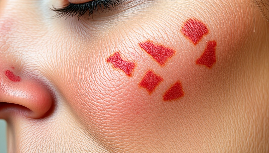 Close-up view of melasma on cheek area, BoNT-A Melasma Treatment context.