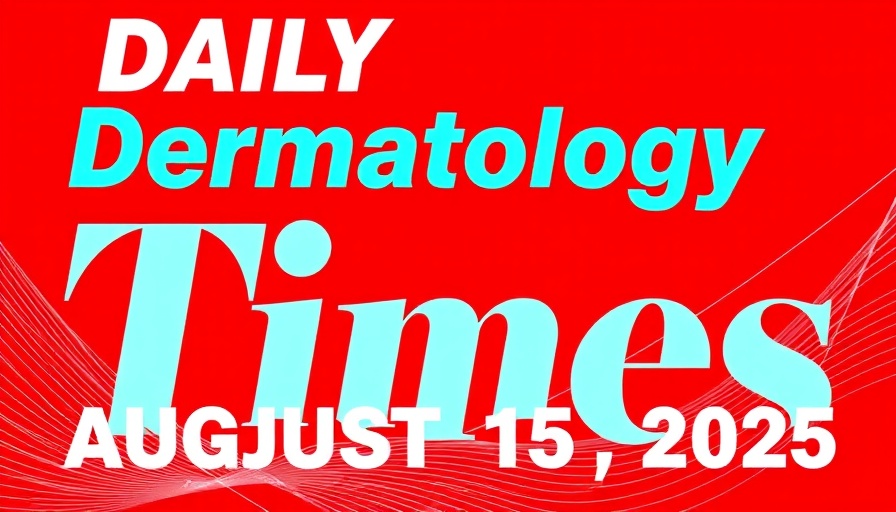 Daily Dermatology Times with August 15, 2025 date, biologic therapies for acne.