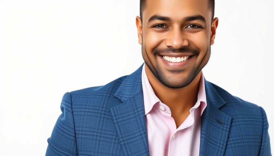 Portrait of a professional man smiling, challenges and opportunities for dermatology PAs and NPs.