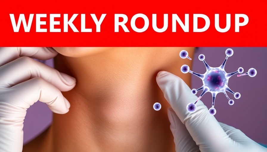 Banner on mRNA technology for acne treatment in dermatology.