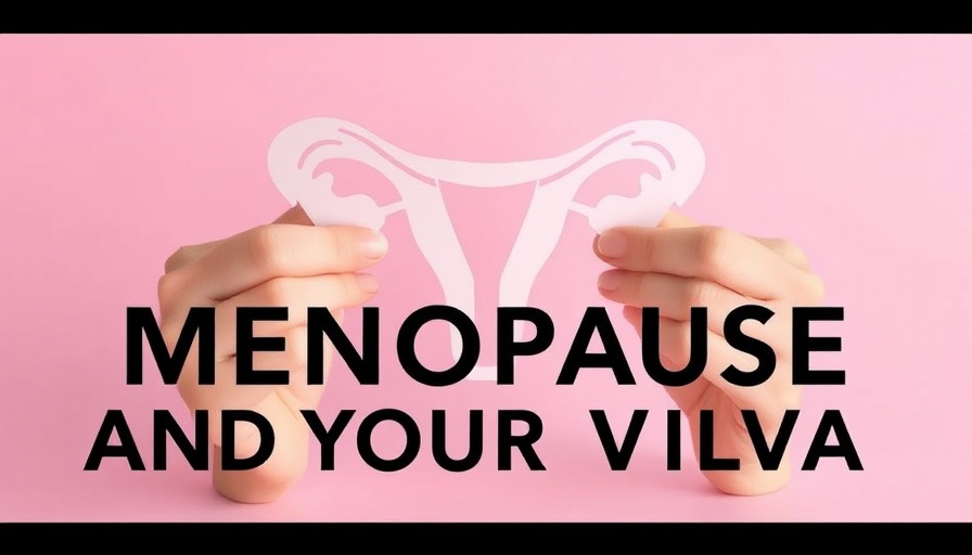 Paper uterus and menopause text on pink for vulvar health.