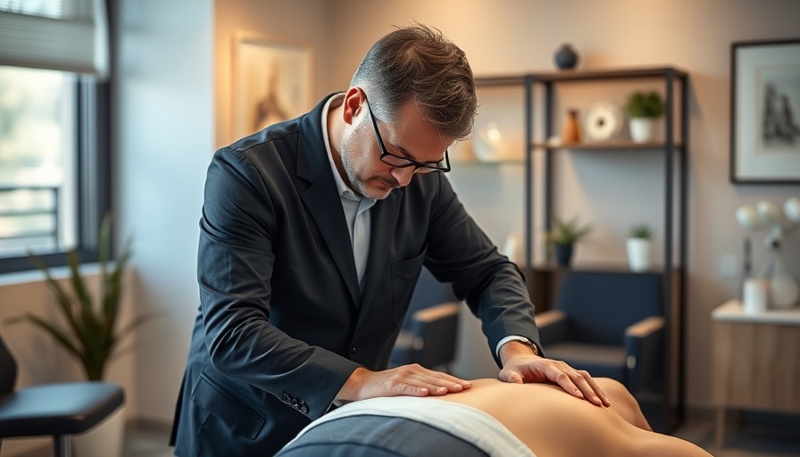 Chiropractor in Gig Harbor performing adjustment in clinic.