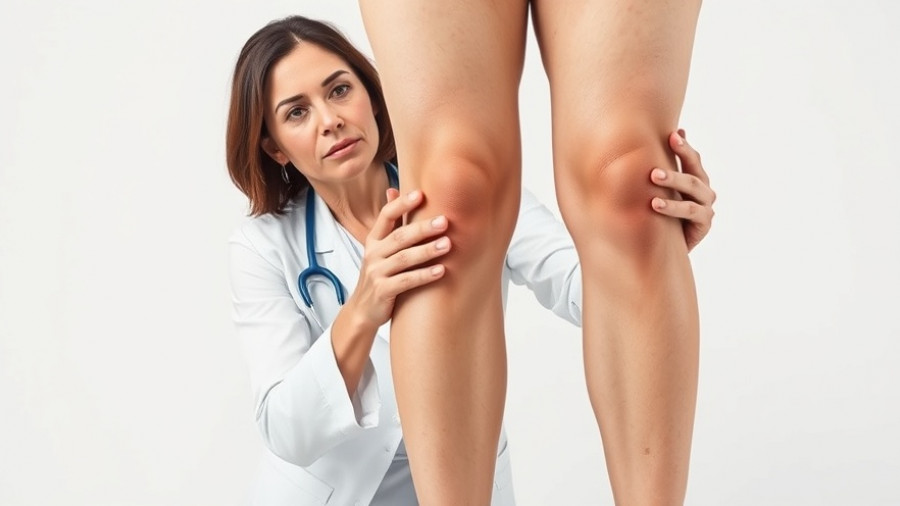 Medical professional highlights chronic venous insufficiency symptoms.