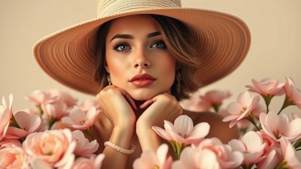 Woman's elegant portrait to rewire your mind for success.