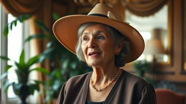 Confident woman sharing why you are enough in luxurious setting.