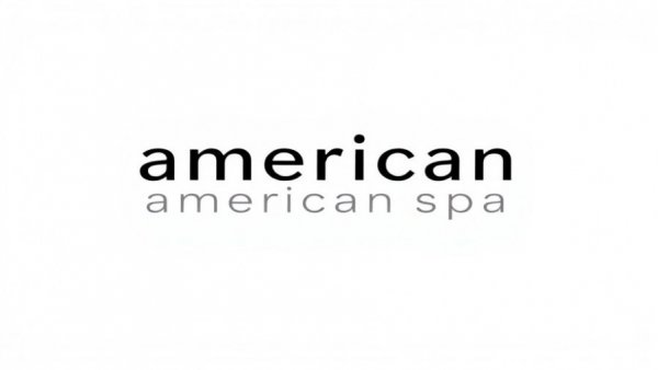 American Spa logo, bold minimalist design