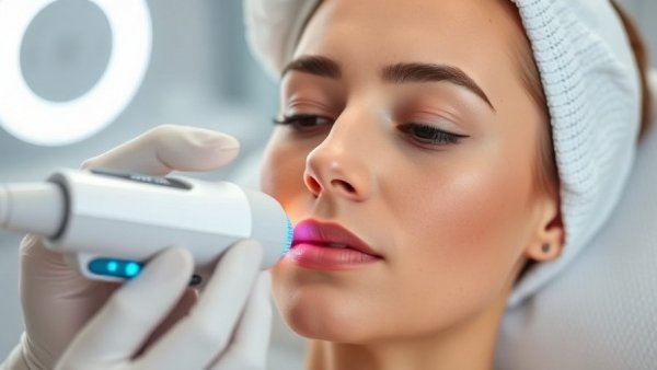 Woman undergoing skincare treatment for skin longevity exposome.