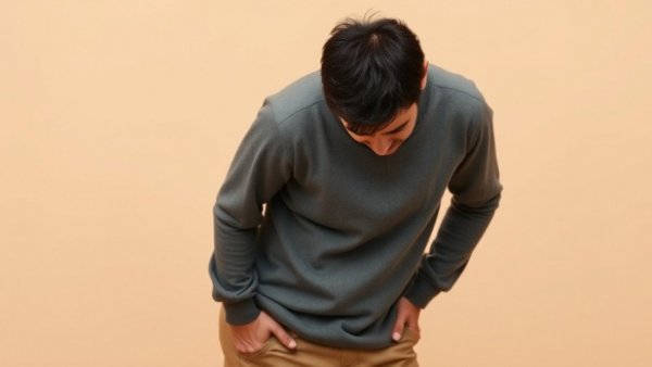 Young man with hunched posture in need of chiropractic care, highlighting chiropractor Gig Harbor.