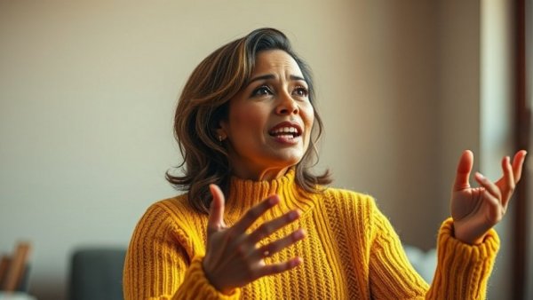 Chiropractor Gig Harbor: woman speaking energetically indoors