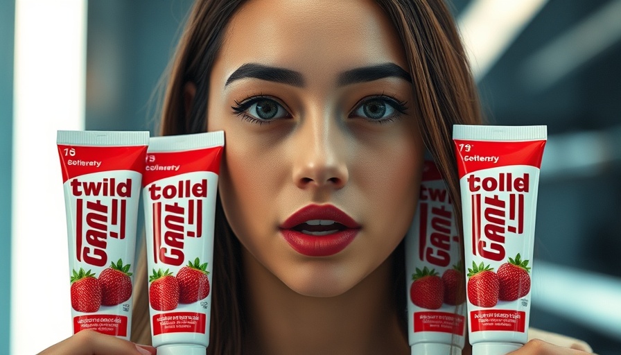 Toothpaste causing breakouts discussion with strawberry-flavored tubes.