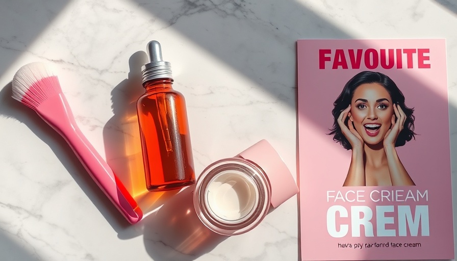 Estriol cream for aging skin with skincare items in a stylish flat lay.