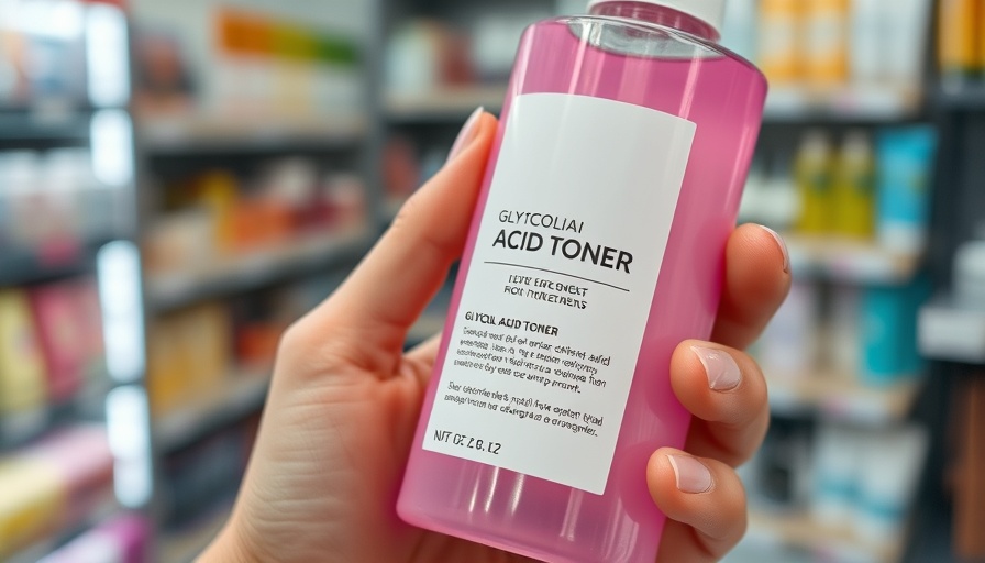 Glycolic Acid Toner bottle for Gig Harbor Skincare in store.