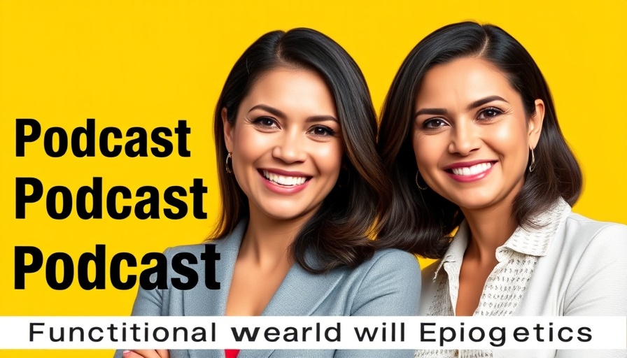 Professional women promoting functional medicine podcast