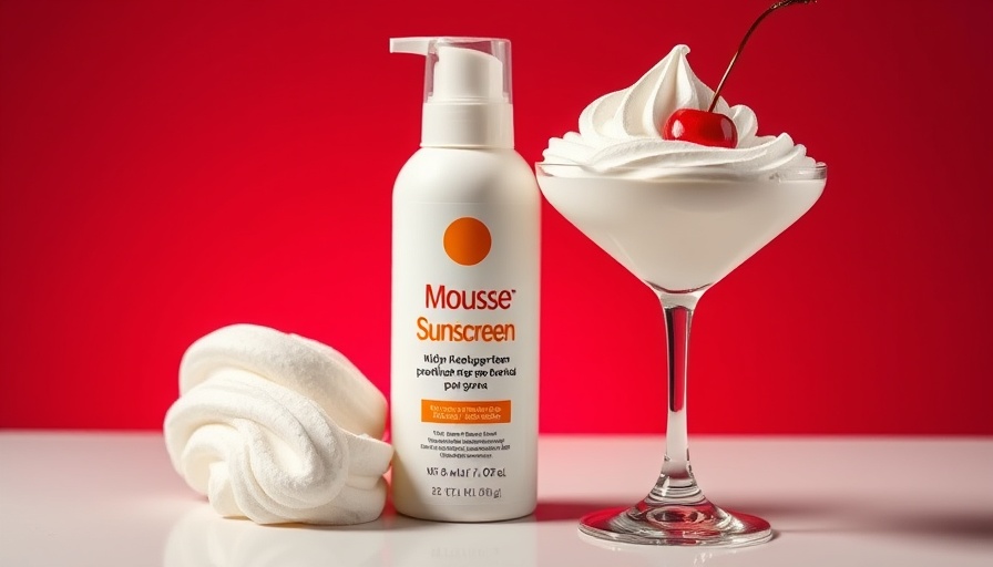FDA warns on mousse sunscreen safety as shown in bold product image.