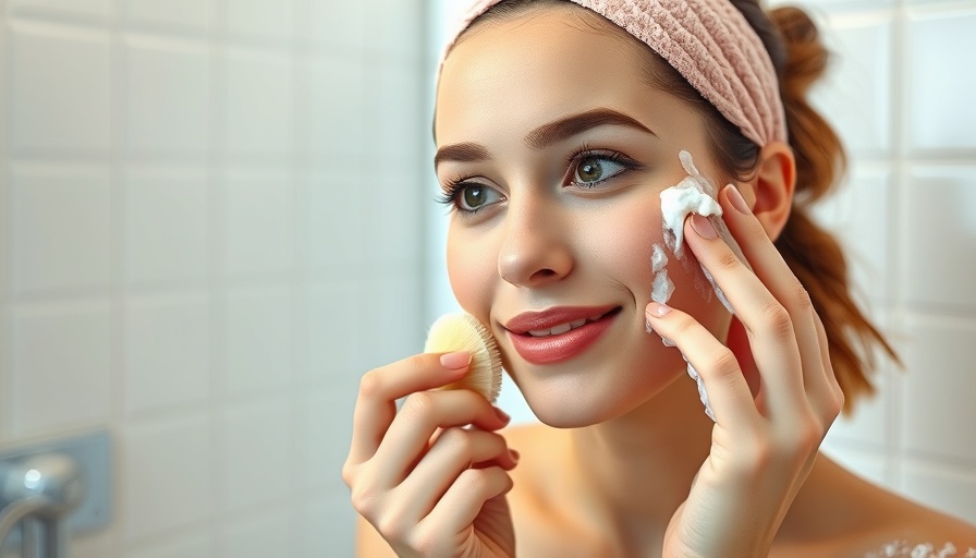 Young woman making face washing mistakes in a bathroom scene.