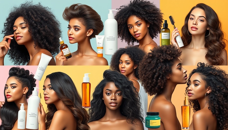 Vibrant collage of Readers’ Choice Awards Hair Products 2025 showcasing hair treatments and styling tools.
