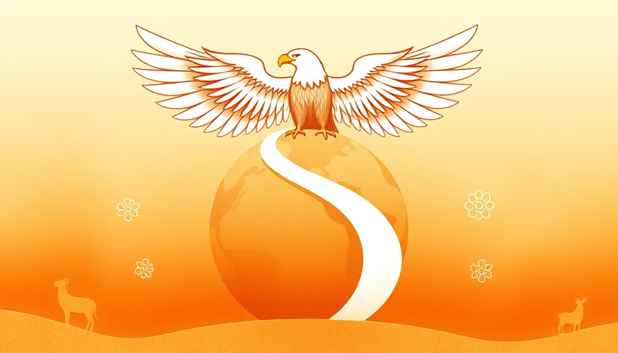 Artistic design for National Day for Truth and Reconciliation, stylized eagle.