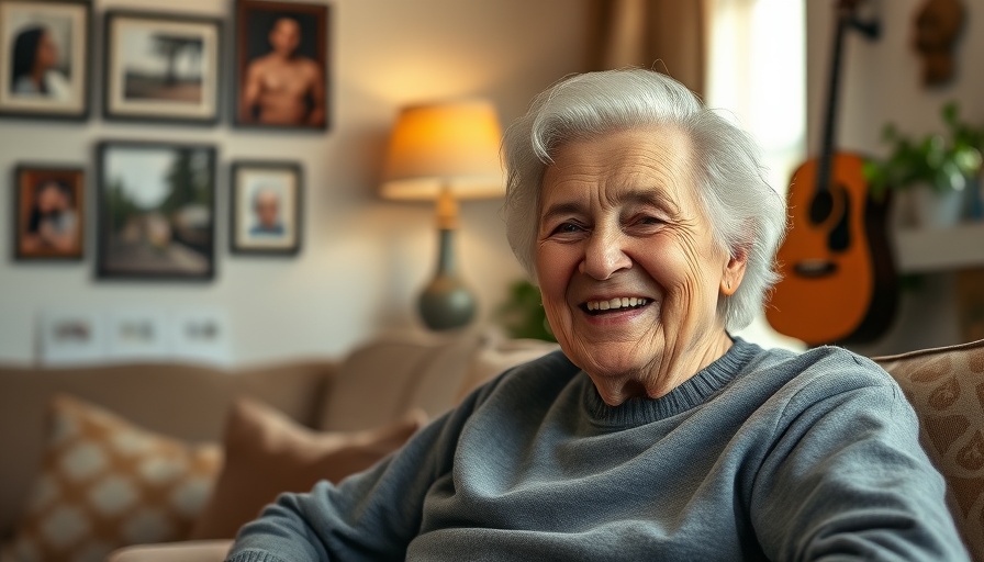 Elderly woman smiling indoors, showcasing PONDS Cold Cream skin secret.