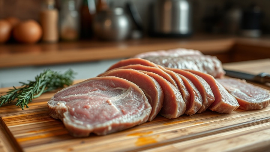 Fresh rabbit meat on a wooden board for rabbit hunting with dogs.