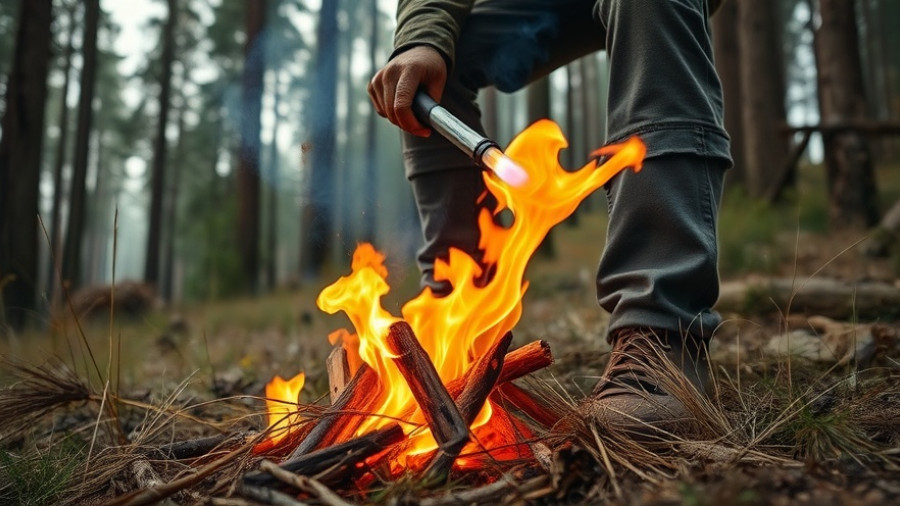 Close-up during Gulf State Park controlled burn in forest setting.